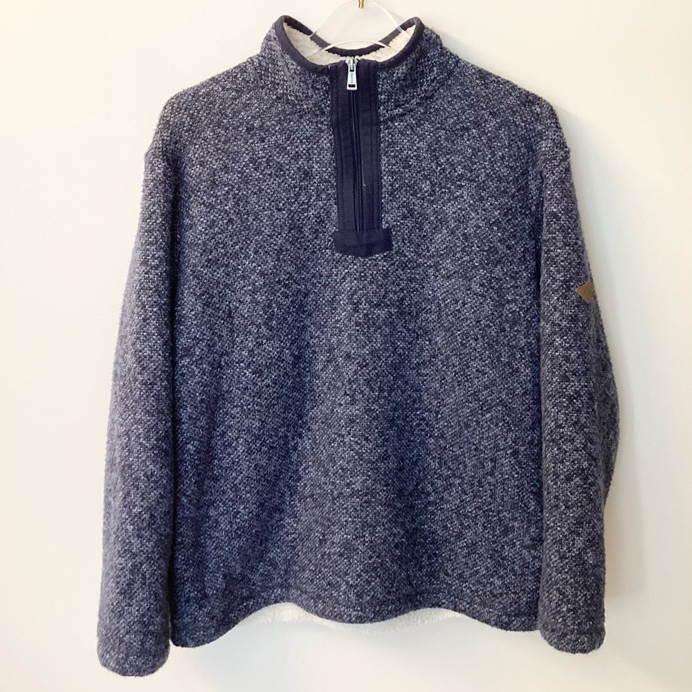 Orvis Men’s Brighton 1/4 Zip Sherpa Lined Pullover - Navy - M